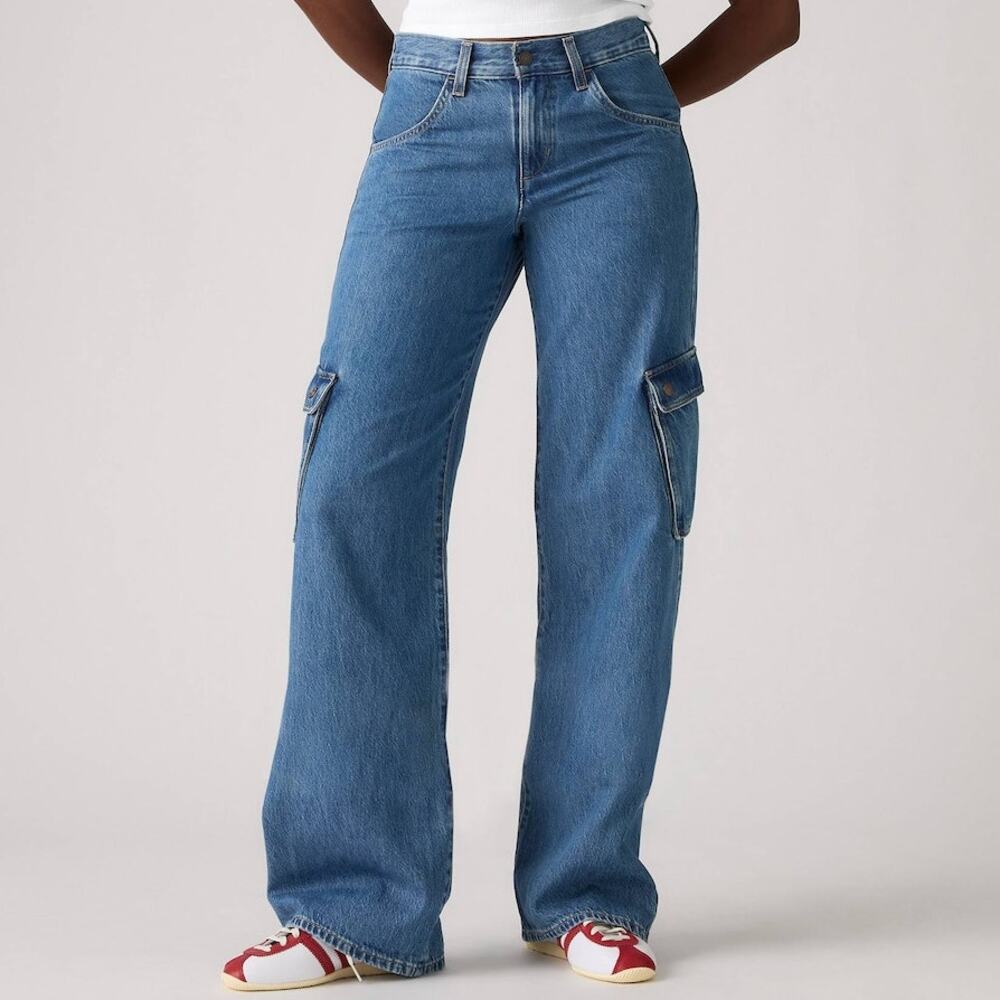 Levi's Superlow Loose Cargo Lightweight Jeans Size 29